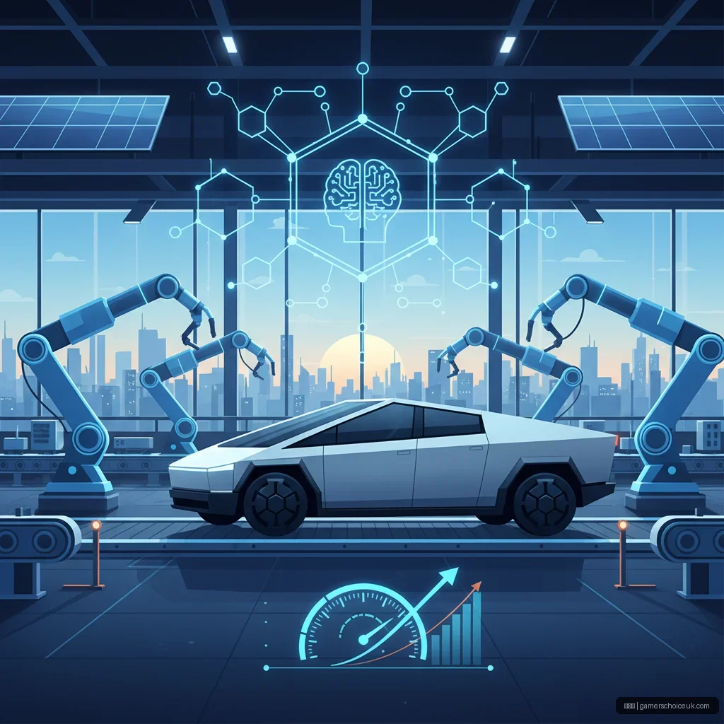 爱游戏 - 特斯拉新工厂引入AI智能制造系统，推动电动车生产效率创新高 配图1